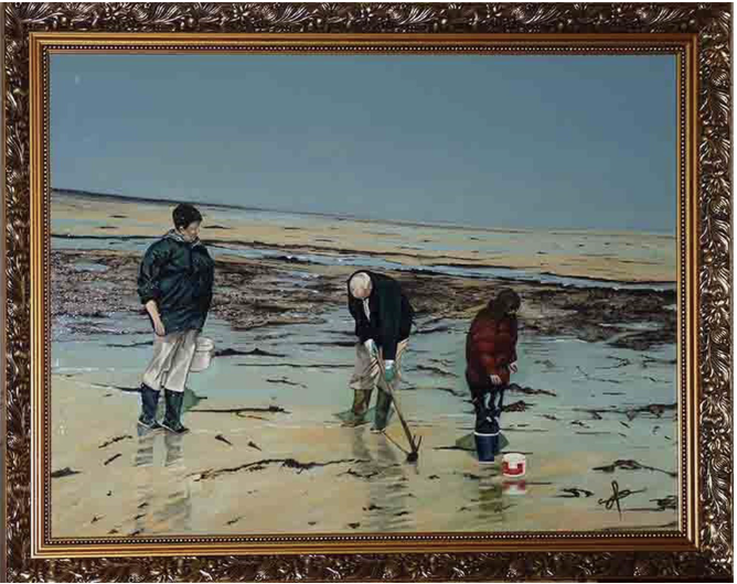Tableau LA PÊCHE AUX COQUES